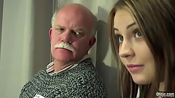 Old Man And Young Girl Engage In Hardcore Sexual Activity Including Oral And Vaginal Penetration