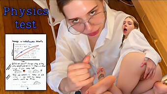 Mature Student Gets Her Mouthful Of Cum From Experienced Physics Tutor