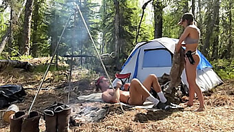 Bisexual Couple Explores Alaskan Wilderness In The Nude