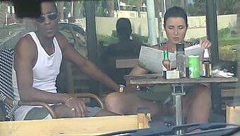 Interracial Affair With A Black Man Caught On Camera And Flashed In Public