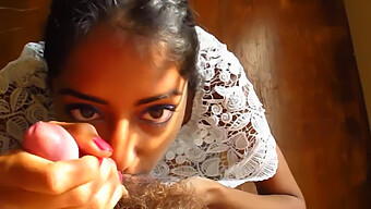 Indian Beauty Gives An Incredible Blowjob