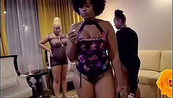 Atlanta Ebony Woman Dominates Older White Man In Vegas With Intense Anal Sex