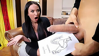 볼륨감 넘치는 프랑스 교수가 거대한 백인 자지를 대면합니다 - Anissa Kate