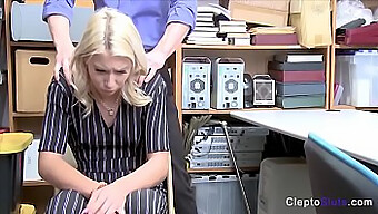 Teen Blonde Experiences Rough Sex After Being Caught Stealing