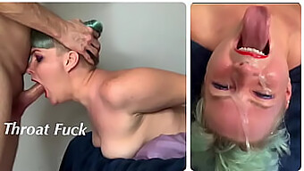 Stepdaughter Gives Sloppy Blowjob And Gets Facial Cumshot