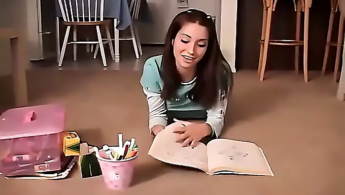 Chloe, A Charming 18-Year-Old American, Indulges In Self-Pleasure With Coloring Pencils